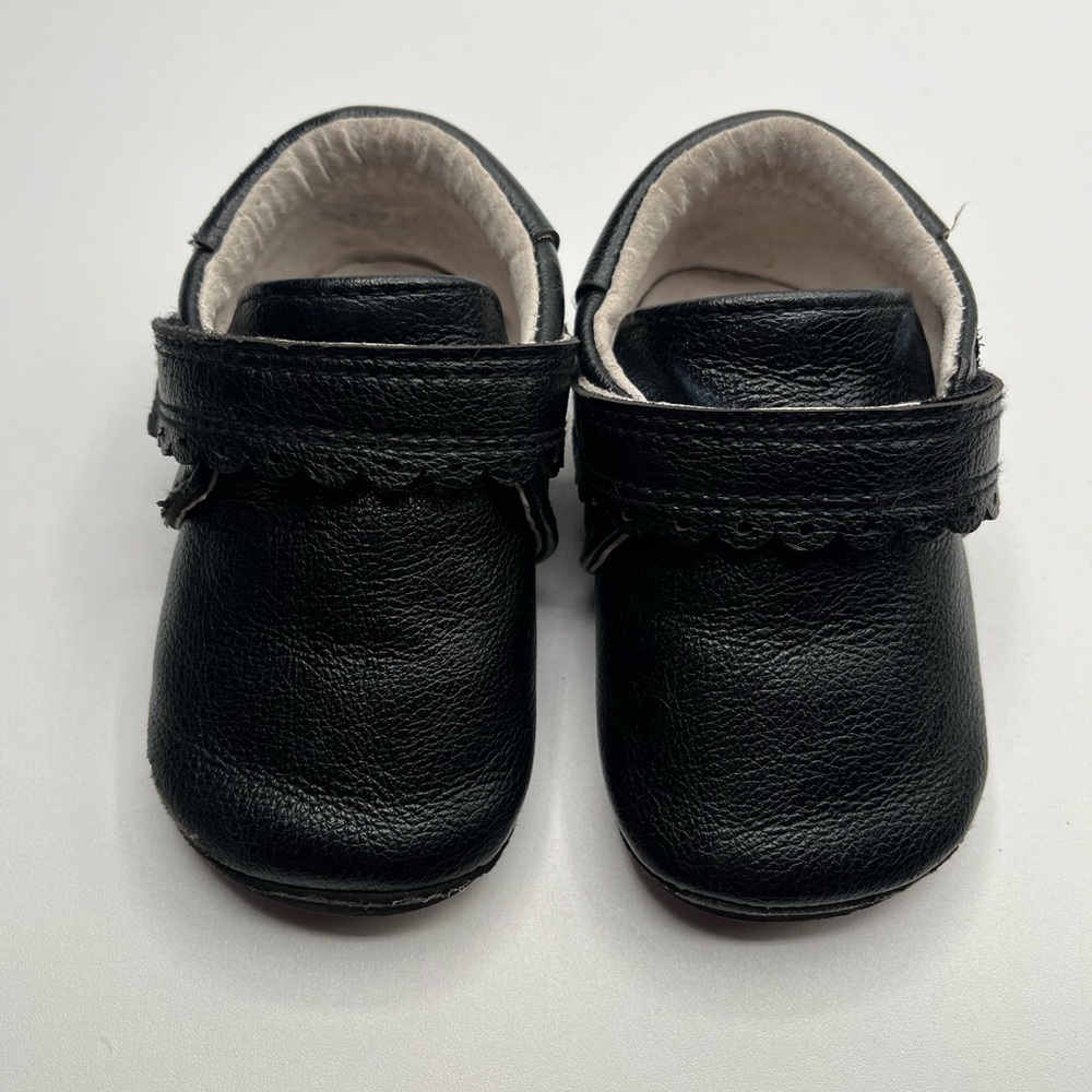 Jack & Lily black toddler dress shoes size 12-18 months